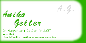 aniko geller business card